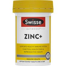 Swisse Ultiboost Zinc+ Tablets For Immune System Support 60 pack