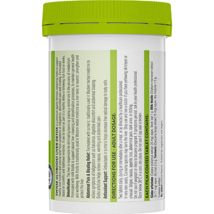 Swisse Ultiboost Liver Detox Tablets Liver Detox Tabs 120 pack