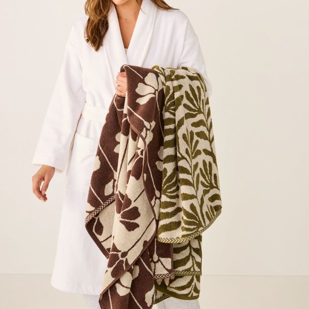 Botanica Australian Cotton Textured Bath Towel - Avocado