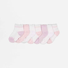 7 Pack Sports Quarter Crew Socks
