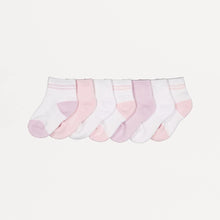 7 Pack Sports Quarter Crew Socks