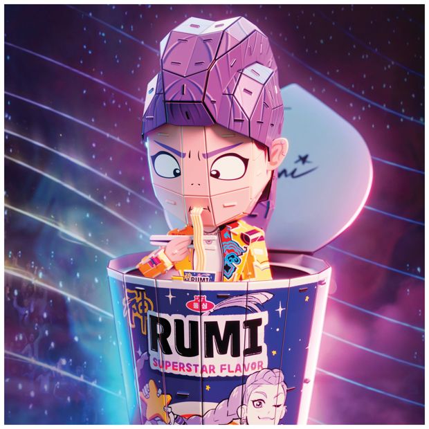 KPop Demon Hunters Rumi Ramen Cup 3D Puzzle Model Kit Puzzle from 4D Build