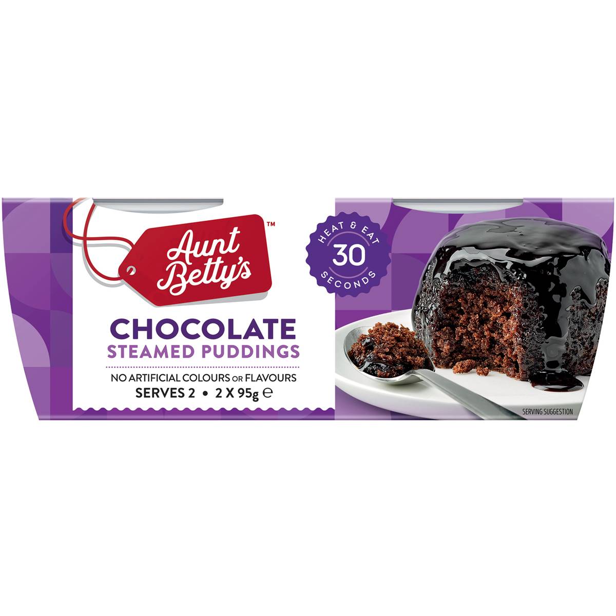Aunt Betty's Chocolate Steamy Puds 2x95g