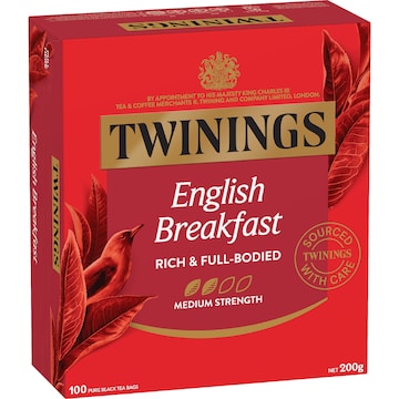 Twinings English Breakfast Tea Bags 100 pack