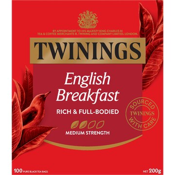 Twinings English Breakfast Tea Bags 100 pack