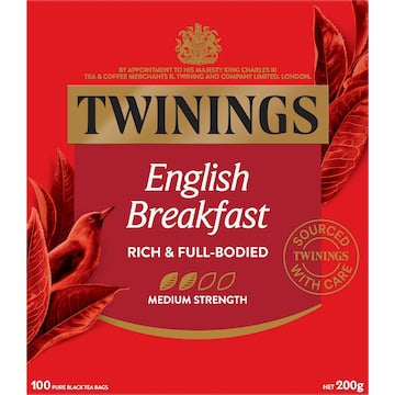 Twinings English Breakfast Tea Bags 100 pack