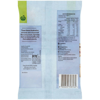 Woolworths Almonds Flaked 120g