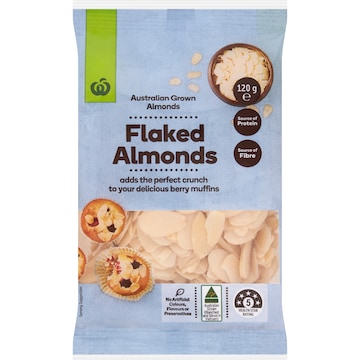 Woolworths Almonds Flaked 120g