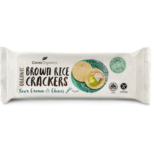 Ceres Organics Brown Rice Crackers Sour Cream & Chives 115g