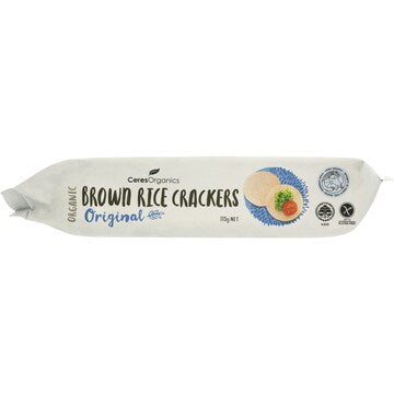 Ceres Organics Organic Brown Rice Crackers Original 115g
