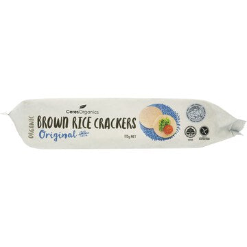 Ceres Organics Organic Brown Rice Crackers Original 115g