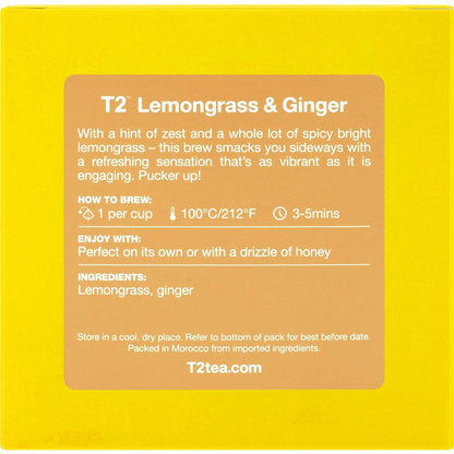 T2 Tea Lemongrass & Ginger Teabag 25 pack