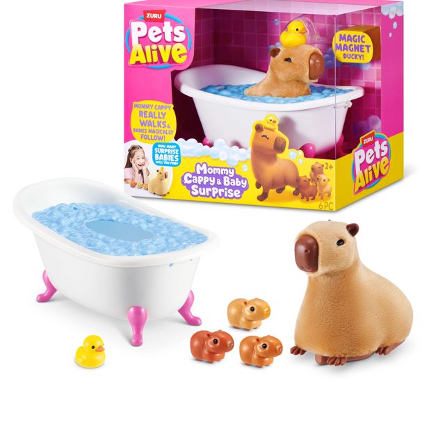 Zuru Pets Alive Mommy Capybara & Baby Surprise