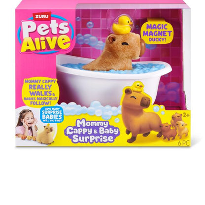 Zuru Pets Alive Mommy Capybara & Baby Surprise