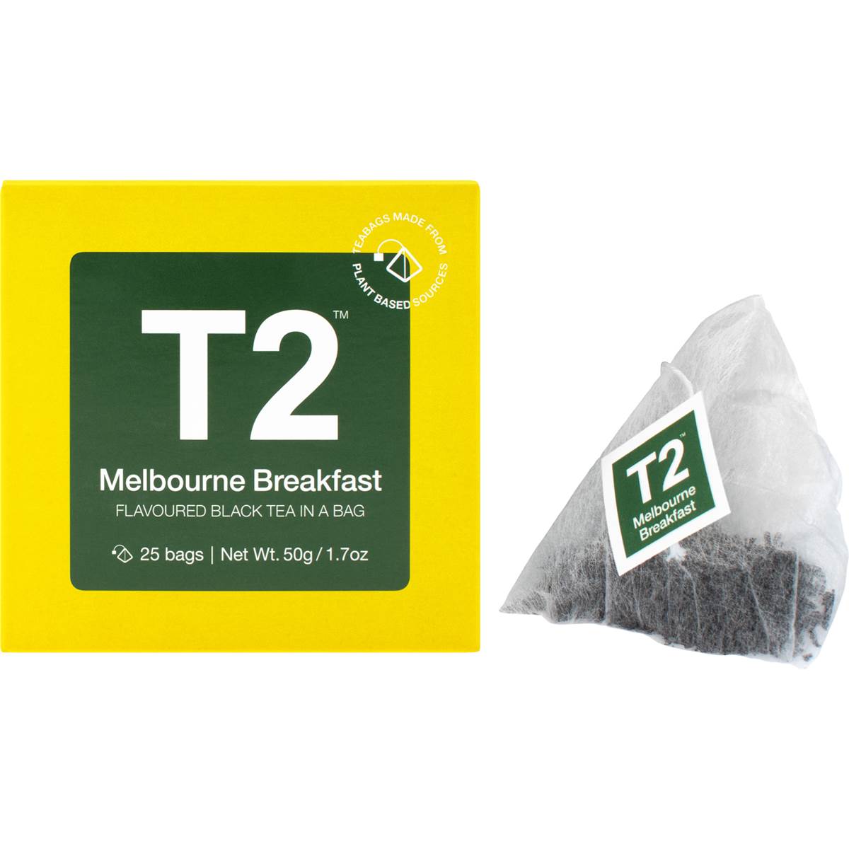 T2 Tea Melbourne Breakfast Black Tea Bags 25 Pack