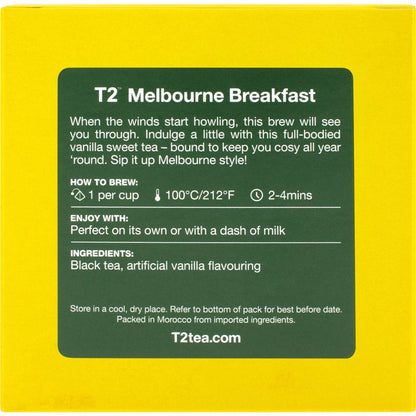 T2 Tea Melbourne Breakfast Black Tea Bags 25 Pack