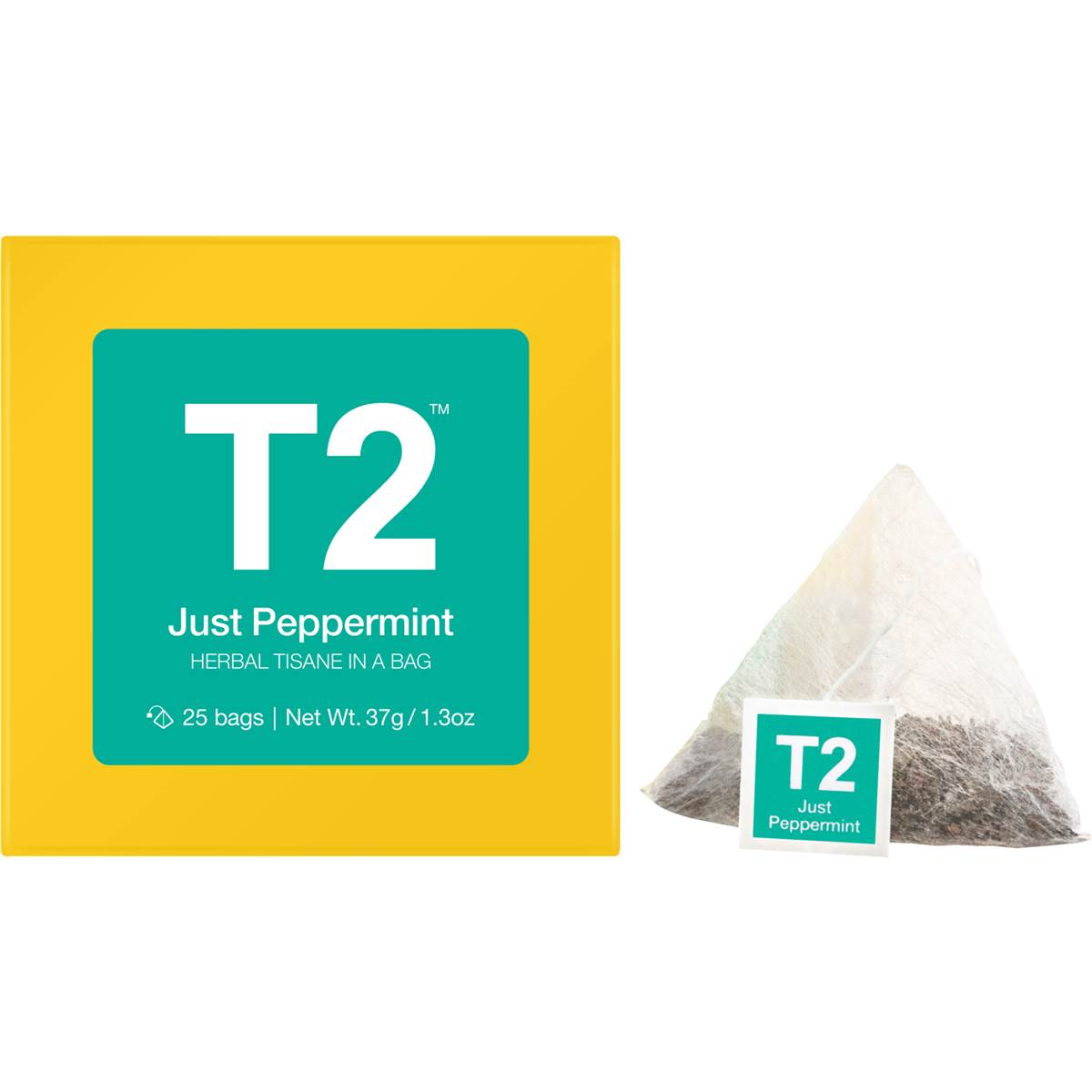 T2 Tea Just Peppermint Herbal Tisane Bags 25 Pack