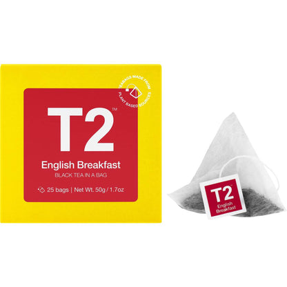 T2 Tea English Breakfast Black Tea Bags 25 Pack