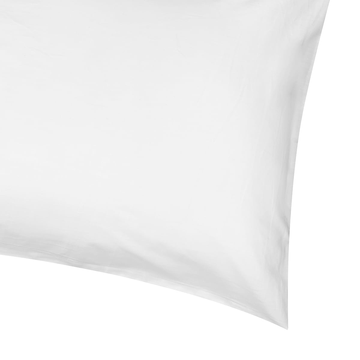 250 Thread Count Cotton Rich Standard Pillowcase - White