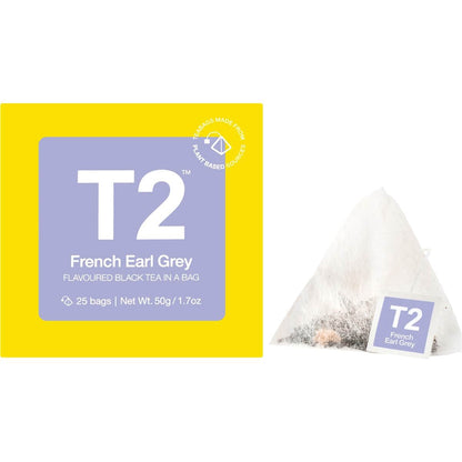 T2 Tea French Earl Grey Black Tea Bags 25 Pack