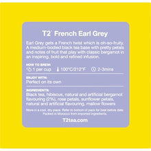 T2 Tea Bags French Earl Grey 25 pack