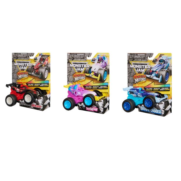 Monster Jam Monster Motors 1:64 Rev Up Monster Truck - Assorted