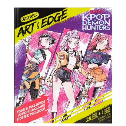 KPop Demon Hunters Art with Edge Coloring Book