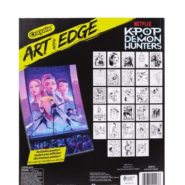 KPop Demon Hunters Art with Edge Coloring Book