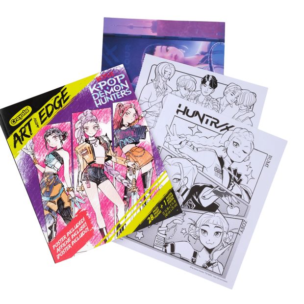 KPop Demon Hunters Art with Edge Coloring Book