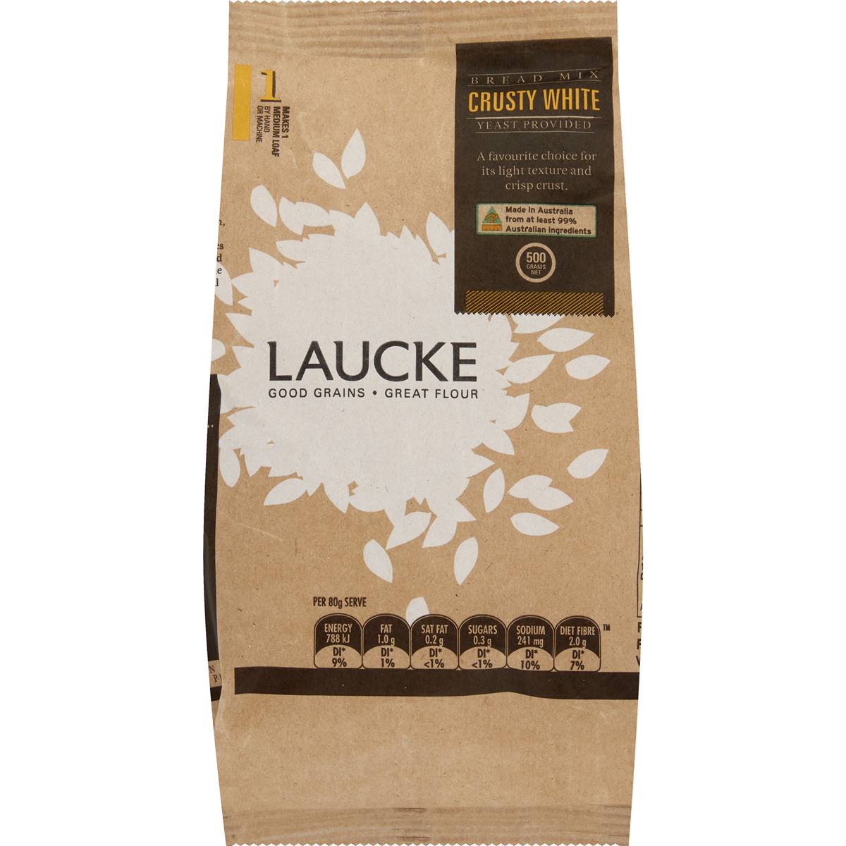 Laucke Crusty White Bread Mix 500g