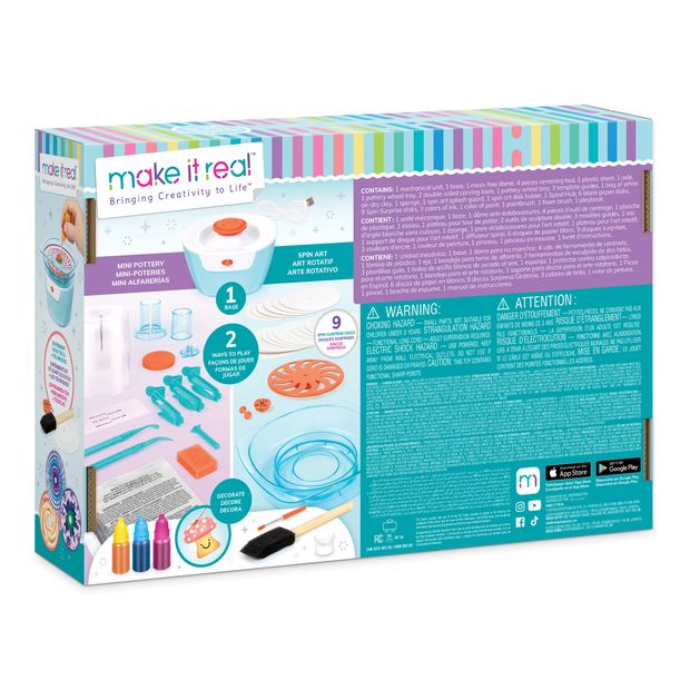 Mini Pottery and Spin Art Studio