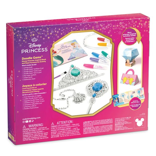 Doodle Gems Disney Princess Book with Royal Accessories