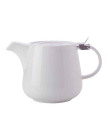 White Basics Teapot with Infuser Gift Boxed 1.2L in White