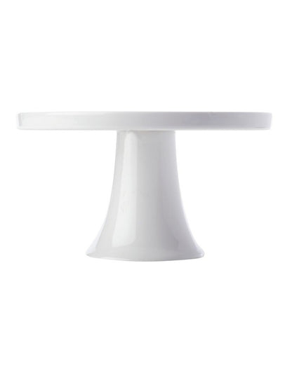 White Basics Footed Cake Stand 20cm Gift Boxed in White