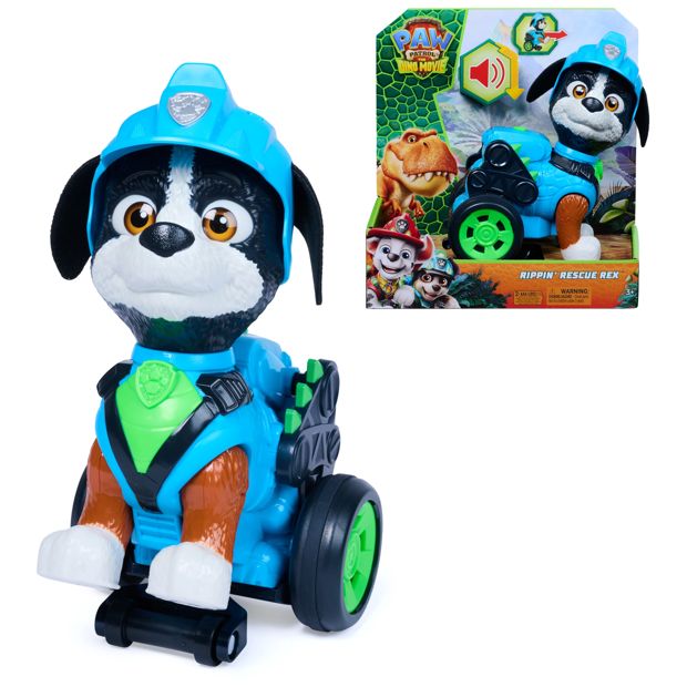 PAW Patrol: The Dino Movie Rippin Rescue Rex Action Figure