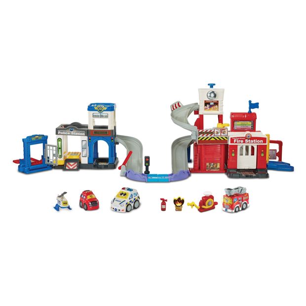 VTech Toot-Toot Drivers Police Station & Fire Station