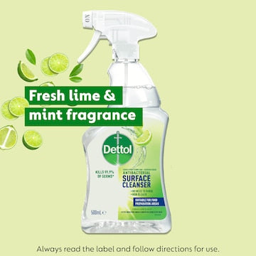 Dettol Multipurpose Disinfectant Cleaning Spray Lime & Mint 500mL