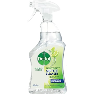 Dettol Multipurpose Disinfectant Cleaning Spray Lime & Mint 500mL