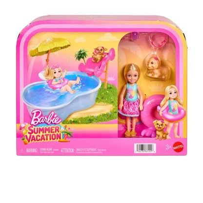 Barbie Summer Vacation Chelsea Pool Party Playset