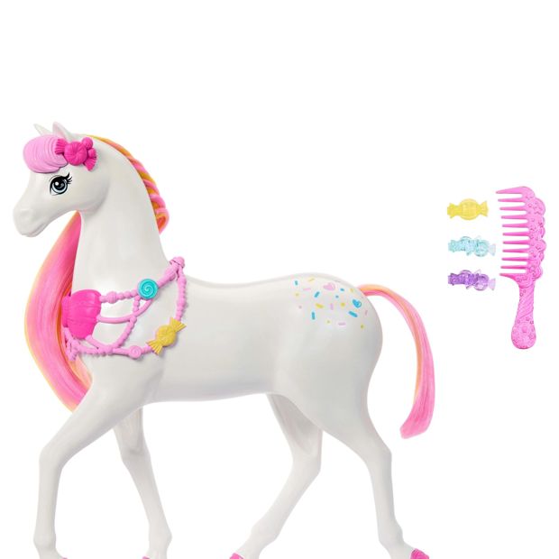 Barbie in the Nutcracker Land of Sweets Horse with Colourful Scented Hair and Candy-Scented Accessories