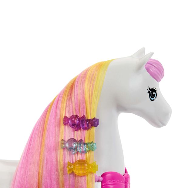 Barbie in the Nutcracker Land of Sweets Horse with Colourful Scented Hair and Candy-Scented Accessories