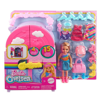 Barbie Chelsea Doll & Closet Toy Playset with Clothes & Accessories