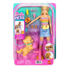 Barbie Pets Skate and Run Pup Blonde Doll with Puppy, Skates, and Accessories