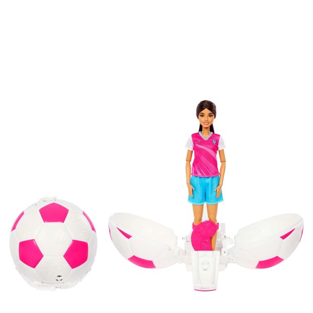 Barbie Team Barbie Roll & Reveal Soccer Player Doll and Accessories