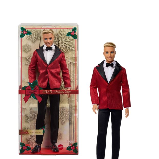 Barbie Signature 2026 Holiday Blonde Ken Collectible Fashion Doll