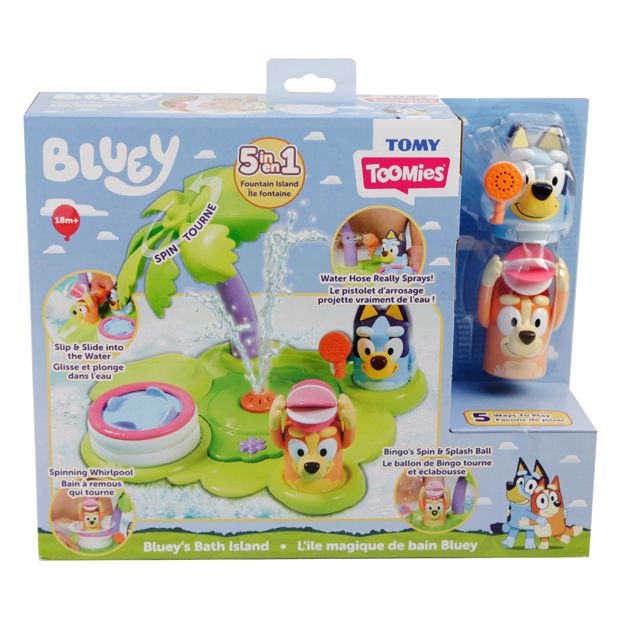 Bluey Bath Island Bath Toy
