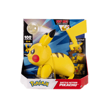 Pokemon Battle Action Interactive Pikachu with 100+ Unique Reactions, Lights & Tail Launcher