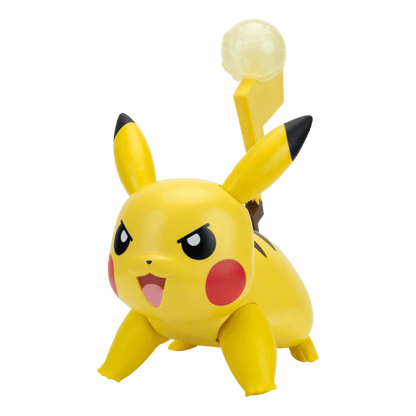 Pokemon Battle Action Interactive Pikachu with 100+ Unique Reactions, Lights & Tail Launcher