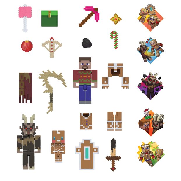 Minecraft Advent Calendar 3 8.25cm Scale Action Figures