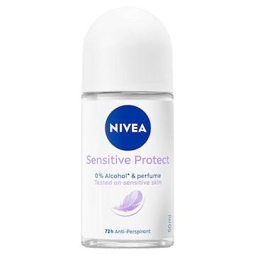 Nivea Sensitive Protect Roll On 72hr Antiperspirant Deodorant 50mL